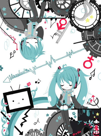 VOCALOID 插画 初音ミク