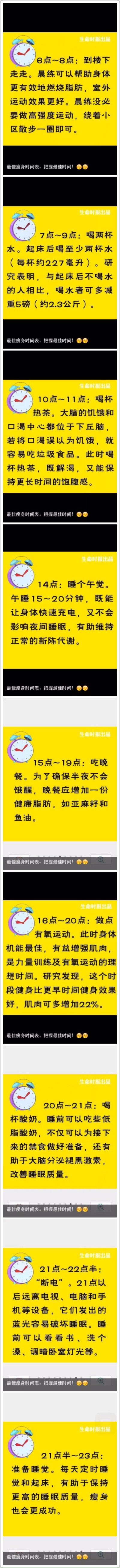 最佳瘦身时间表。一定要把握最佳的瘦身时间 才能保证高效地减肥瘦身！