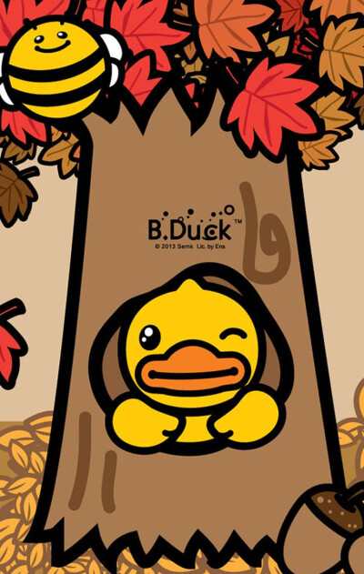 B DUCK 卡通 qq聊天背景 空間大圖 手機壁紙 鎖屏壁紙