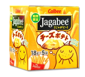 日本进口零食食品calbee卡乐B薯条三兄弟淡盐味黄油味芝士味-现货