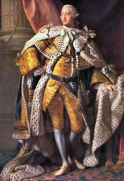 乔治三世 George III，1738年6月4日－1820年1月29日 第一个生在英国并以英语为母语的汉诺威王朝君主，事实上他是从未到访过德意志地区的 在位时间很长，整整59年，后来记录给孙女维多利亚给破了