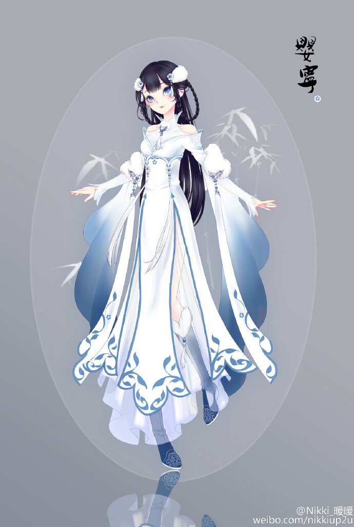 【暖暖环游世界】“百美图”，“婴宁” 游戏 人设 服装设计 动画 装扮