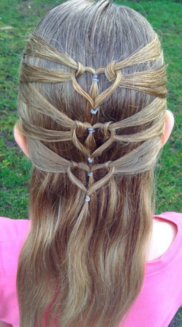 简单的心形辫发你是否会心动呢