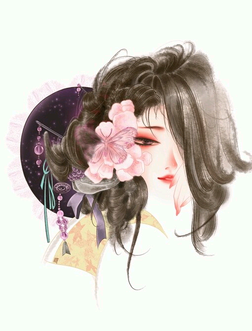 古风，手绘，呀呀