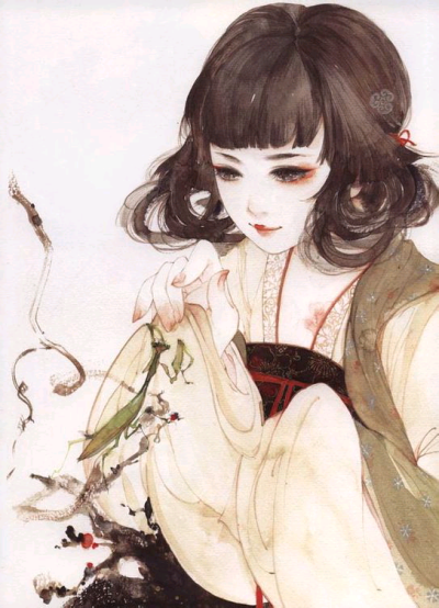 古风，手绘，呀呀