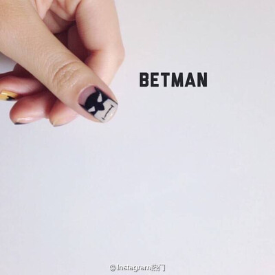 Batman蜘蛛侠卡通美甲