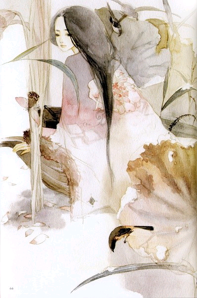 古风，手绘，呀呀