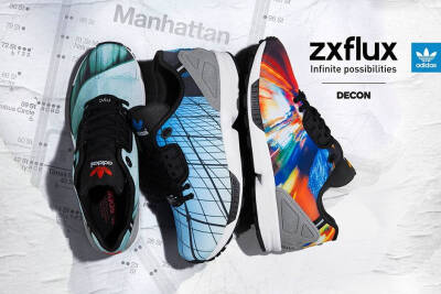 adidas ZX Flux——”NYC All-Star“全明星系列，以自由女神像、布鲁克林大桥和时代广场为灵感打造的ZX Flux鞋面，与2015年2月12日发售。