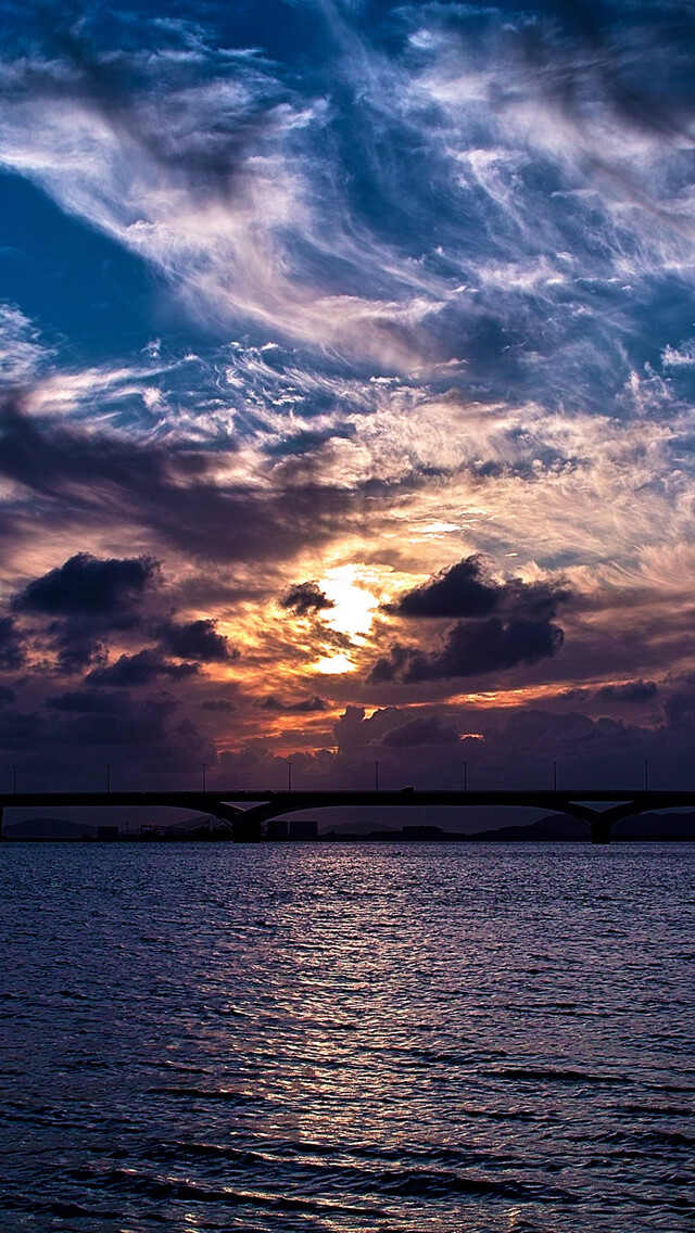 落霞 云 海 素材 背景