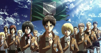 【彼时邻家】 p站 二次元 插画 少年 动漫 妖孽 同人 原创 自由之翼 调查兵团 进击的巨人 艾伦 三笠 兵长 利威尔 宣誓 我愿献出我的心脏