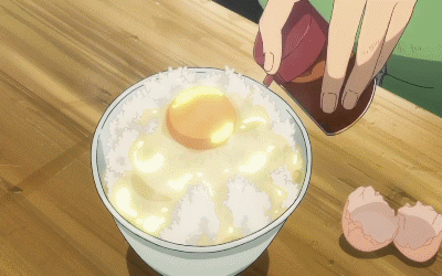 鸡蛋拌饭