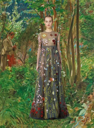  Valentino 2015早秋系列与油画的完美结合——出自时尚博主Diana Moss之手。