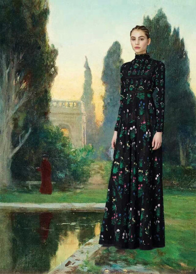 Valentino 2015早秋系列与油画的完美结合——出自时尚博主Diana Moss之手。