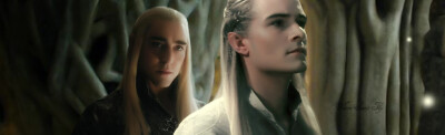 精灵王 瑟兰迪尔 莱戈拉斯Thranduil Legolas 叶子和Ada (☆_☆) ——转自微博@温暖之雪fly