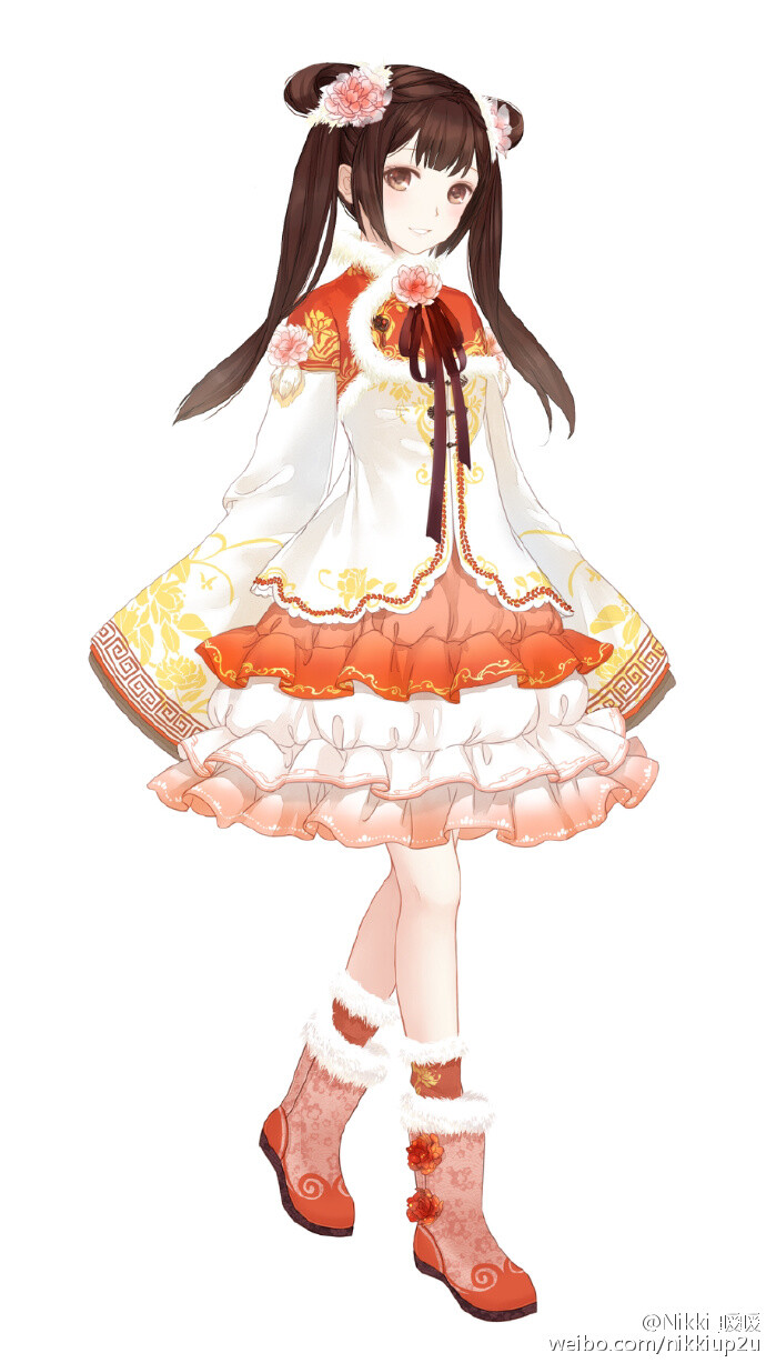 【暖暖环游世界】羊年 春节游园会，“锦绣球” 游戏 人设 服装设计 动画 装扮