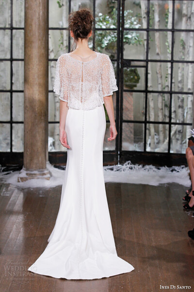 Ines Di Santo Fall/Winter 2015 Couture wedding dress Collection。