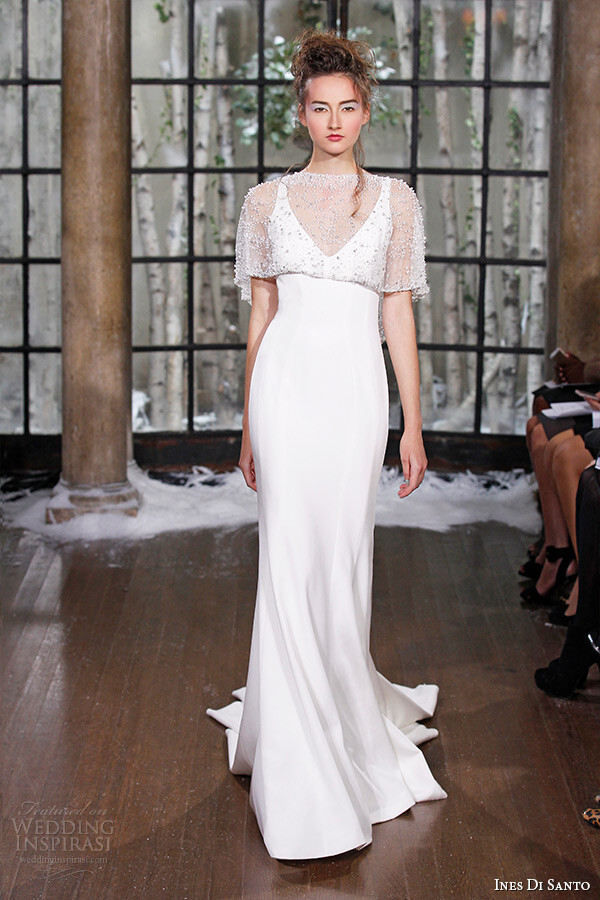 Ines Di Santo Fall/Winter 2015 Couture wedding dress Collection。