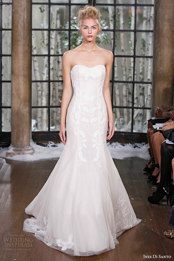 Ines Di Santo Fall/Winter 2015 Couture wedding dress Collection。