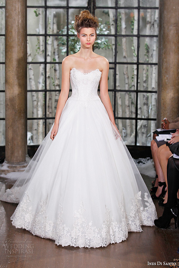 Ines Di Santo Fall/Winter 2015 Couture wedding dress Collection。