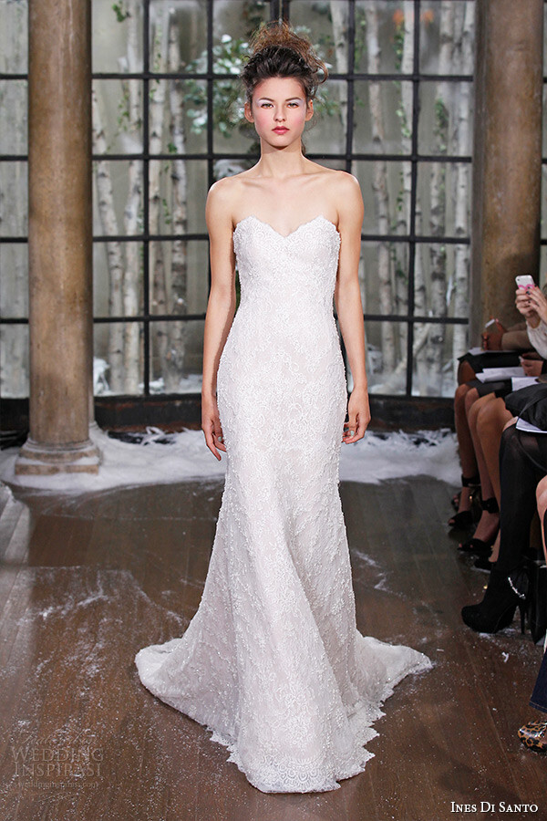 Ines Di Santo Fall/Winter 2015 Couture wedding dress Collection。