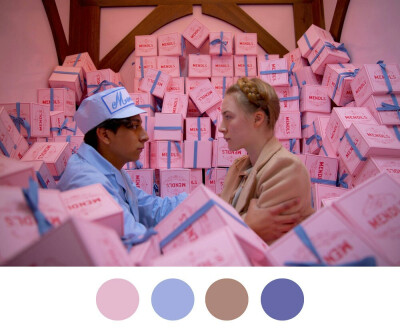 韦斯·安德森(Wes Anderson)的配色美学。