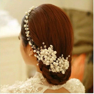 新娘头饰盘发编发