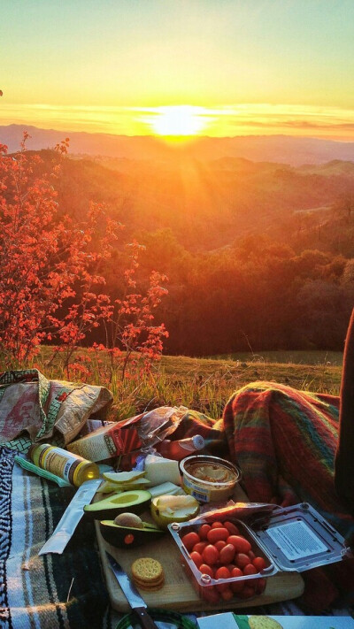 sunset picnic