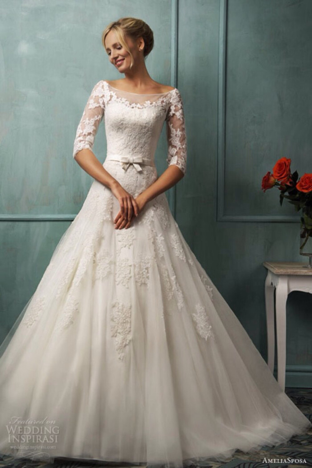 意大利婚纱品牌 Amelia Sposa。 婚纱摄影 #服饰风尚 #新娘婚纱