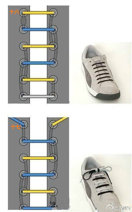 鞋带的绑法一