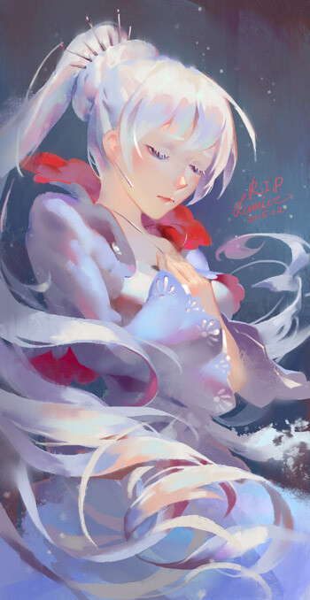 #white#痛い白 | Lamier [pixiv] id=48593623 至Monty Oum：愿白玫瑰铺满你的道路。