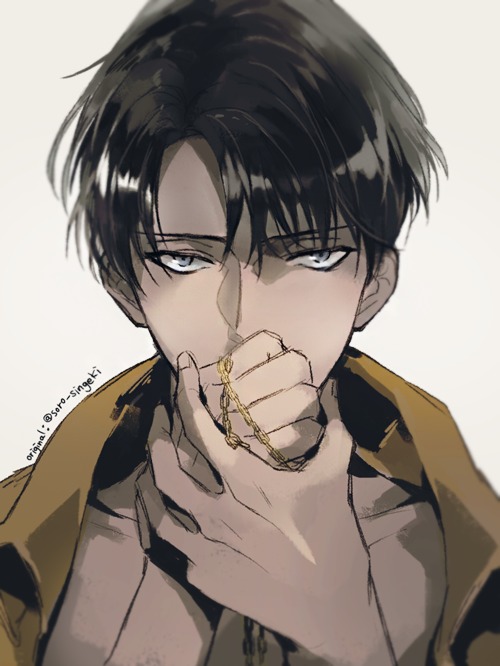 【谁家二次元】 p站 二次元 插画 少年 动漫 妖孽 同人 原创 自由之翼 调查兵团 进击的巨人 兵长 利威尔