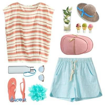 主题搭配丨沙滩裤搭