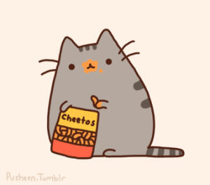 Pusheen the cat ~ 爱吃芝士条喵