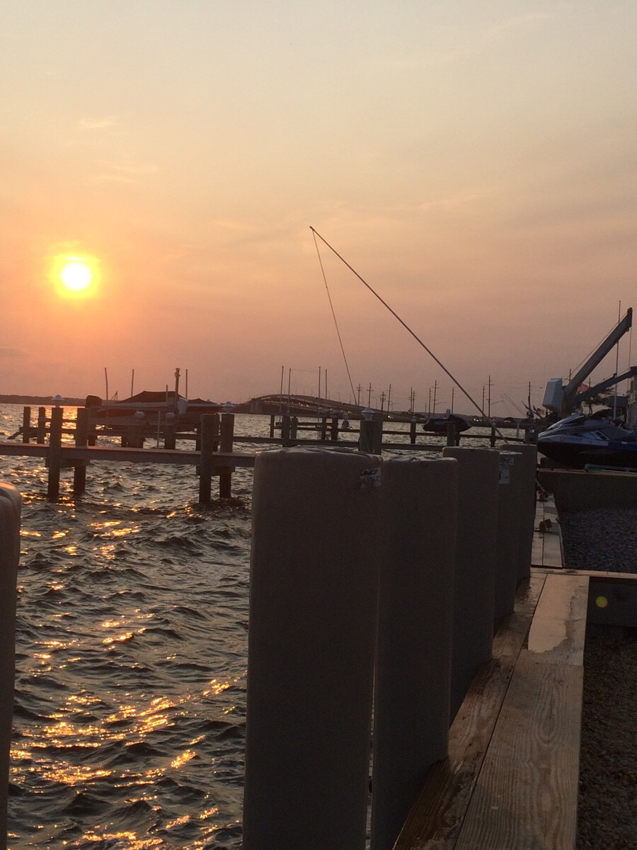 新泽西 海边落日