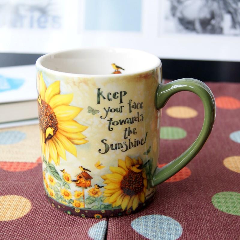 向日葵物语,精致陶瓷杯