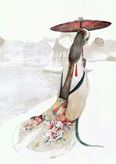 待我长发及腰 少年娶我可好 待你青丝冠正 愿铺十里红妆