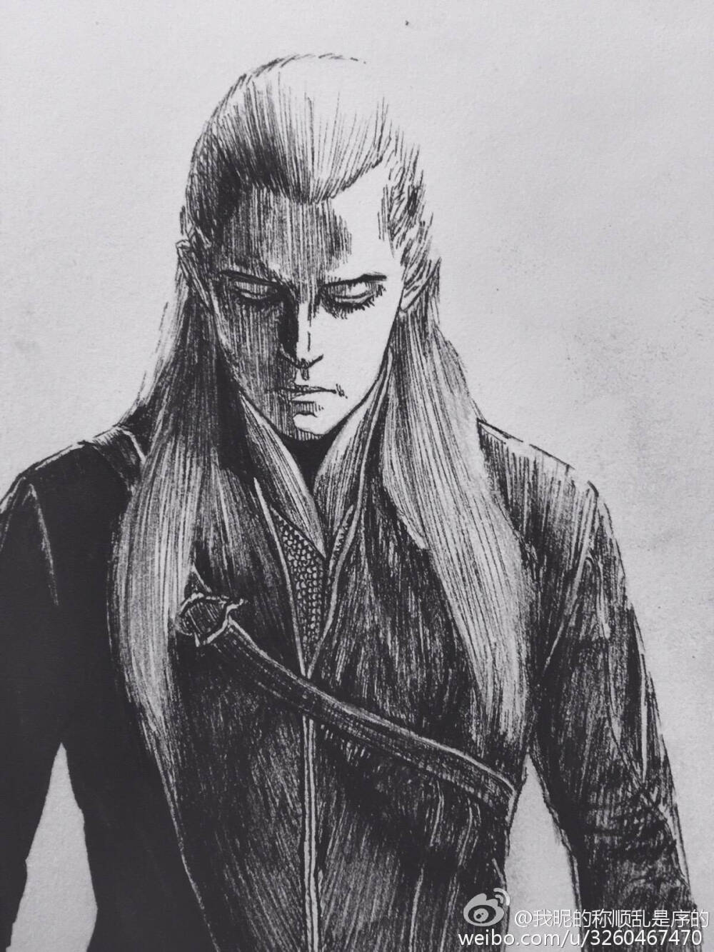 侵删莱格拉斯霍比特人3手绘作者见水印