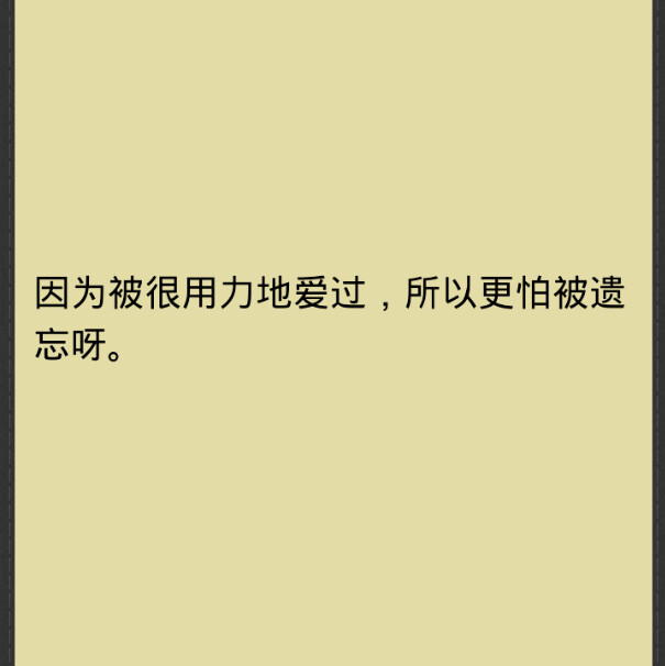 因为很用力地爱过，所以害怕被遗忘啊。