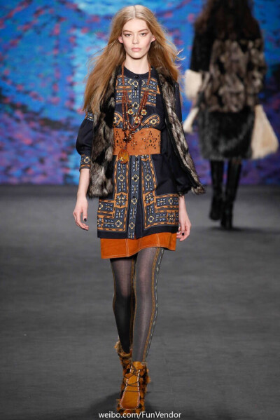 Anna Sui 2015 ready-to-wear 不羁的波希米亚风