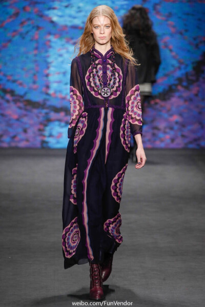 Anna Sui 2015 ready-to-wear 不羁的波希米亚风