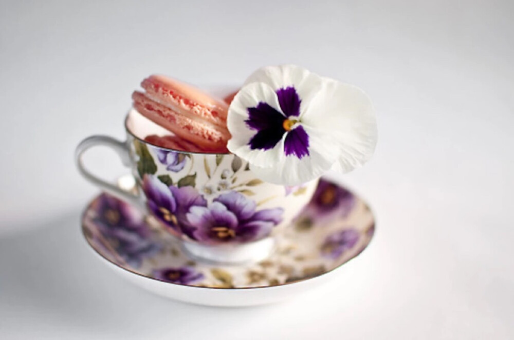 flower ceramic cup