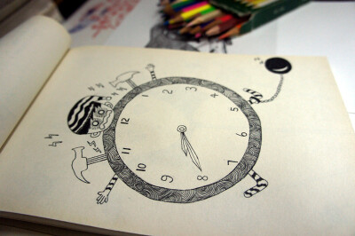 上课无聊的时候就涂涂画画