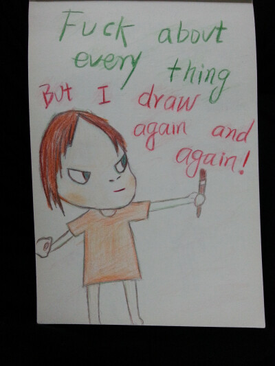 上课无聊的时候就涂涂画画