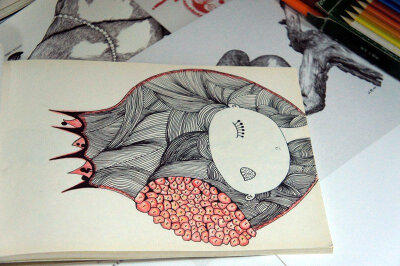 上课无聊的时候就涂涂画画