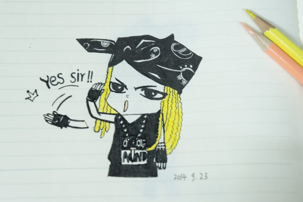 上课无聊的时候就涂涂画画