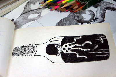 上课无聊的时候就涂涂画画