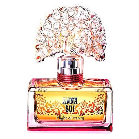 ANNA SUI (安娜苏逐梦翎雀) 七彩羽翼的翎雀悄悄降臨到妳最隱密的夢境中,喚醒沉睡中的妳,展翅飛翔到充滿魔幻香氛的美麗夢境,讓妳蛻變成一位美麗、有自信的女人!