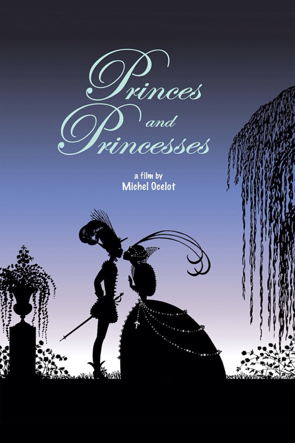 Princes et princesses 《王子与公主》动画海报 - 夜幕低垂，万籁俱静，六段穿梭时空的故事，古老而华丽的剧场，带领我们走进妙不可言的梦境里。 《钻石公主》、《无花果少年》、《女巫城堡》、《老太太的外衣》、《残酷女王与法布鹭训练师》以及《王子与公主》。故事背景设定在不同时空里，从中世纪到公元三千年，从古埃及到古代日本，延续了古老寓言的同时又颠覆传统。 - 本动画为芝加哥国际儿童影展最佳动画影片。