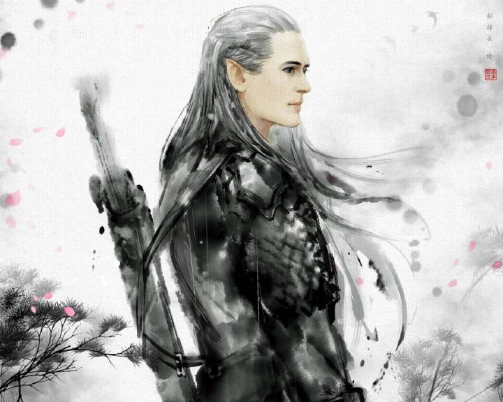 精灵王 瑟兰迪尔 莱戈拉斯 Thranduil Legolas