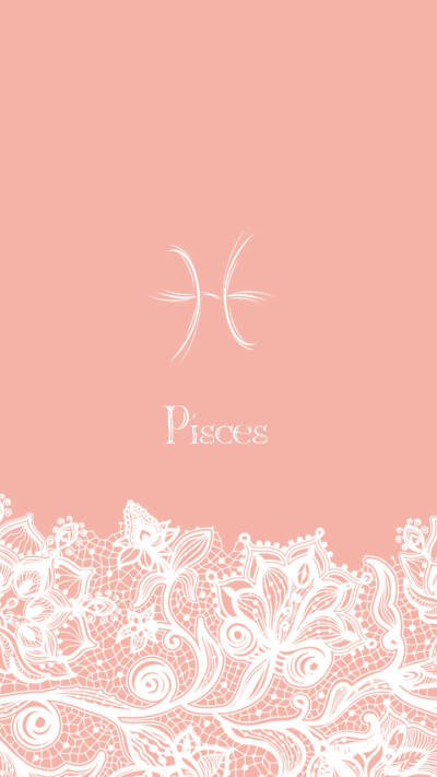 蕾丝系列。双鱼座。